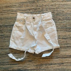 White Denim Shorts